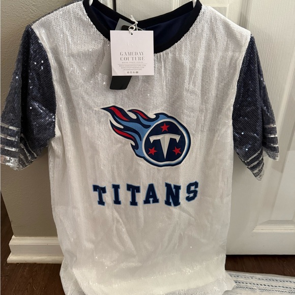 Gameday Couture Titans Sequin Dress - White and Blue - Picture 1 of 1